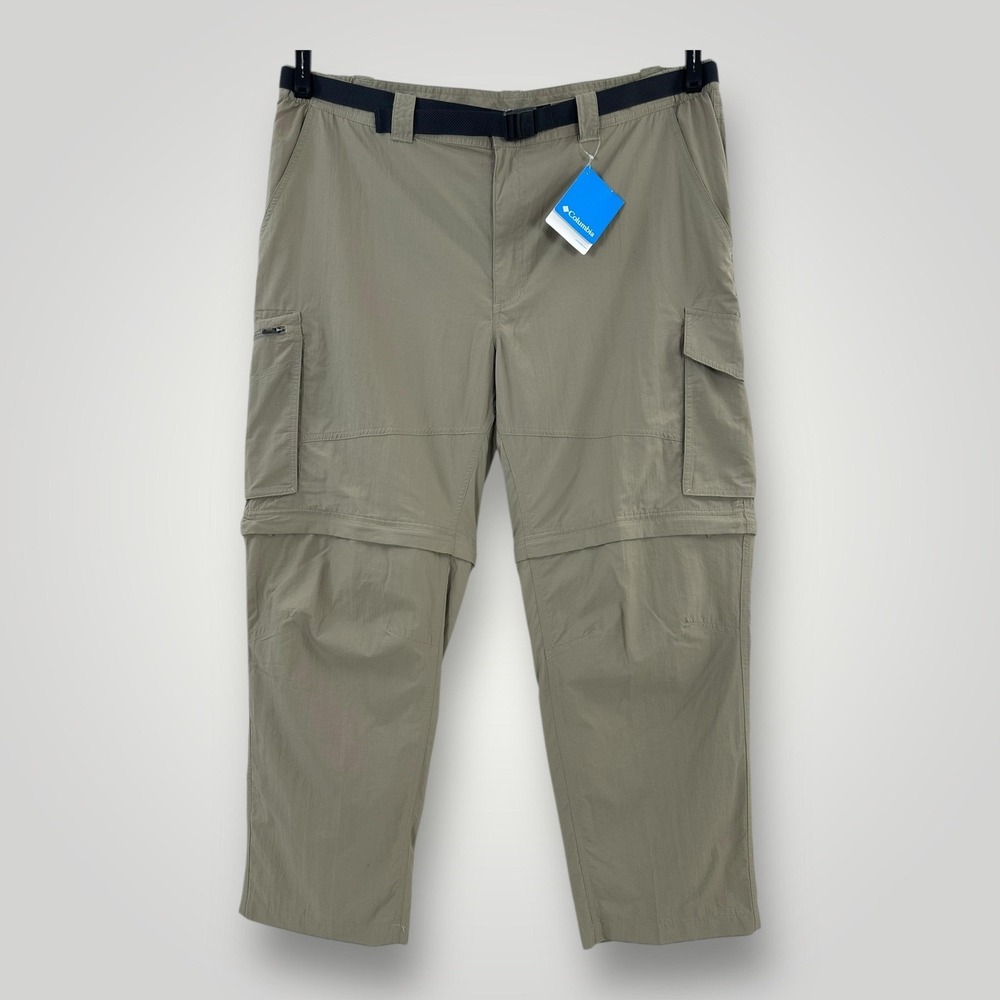 NEW Columbia Omni Shade Convertible Hiking‎ Pants Mens 44x30 Khaki Cargo